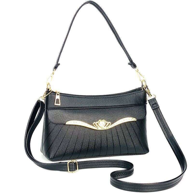 Guangzhou Hengli Middle-aged Mom Casual Elegant Versatile Single Shoulder Crossbody Women's Bag Large Capacity Handbag
