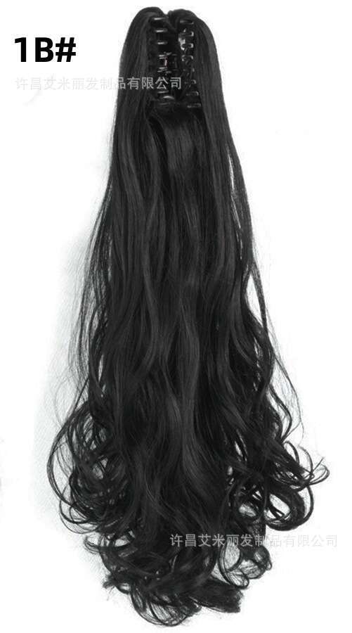 Long Curly Wavy Curl Large Claw Clip Ponytail Hair