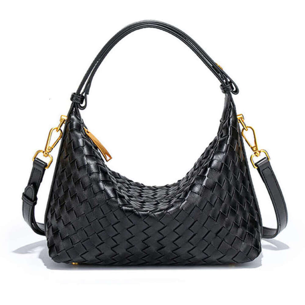 New Hand-Woven Handheld Lunch Box for Women, Commuting Casual Versatile Single Shoulder Crossbody Bento Bag