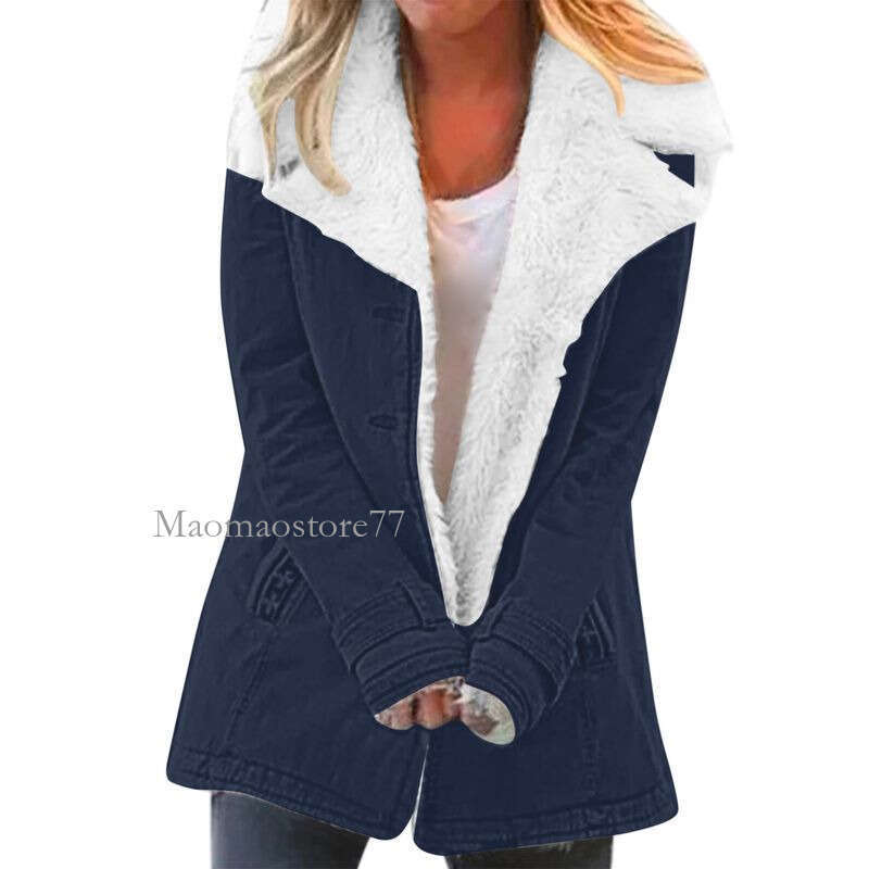 Women's Fleece-Lined Long Sleeve Cotton Coat - Warm Winter Jacket With 9 Colors & 8 Sizes S-5Xl winter jacket women womens coat
