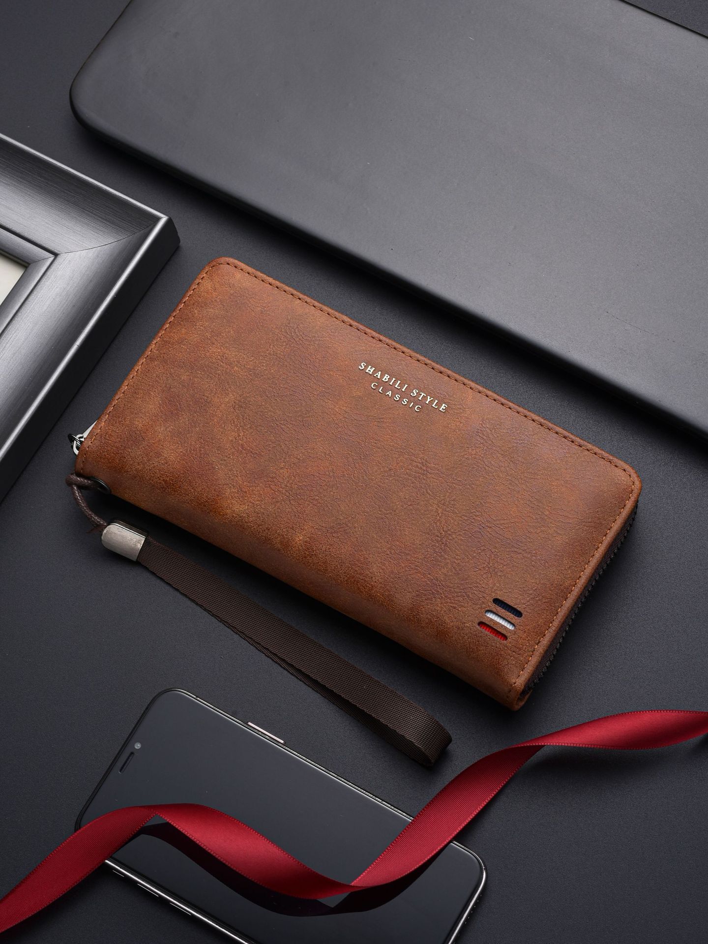 Luxury Bag Designer Bag Cross-border 2025 New Men's Wallet Multi-card Slot Casual Long Wallet Large Capacity Clutch Phone Coin Purse