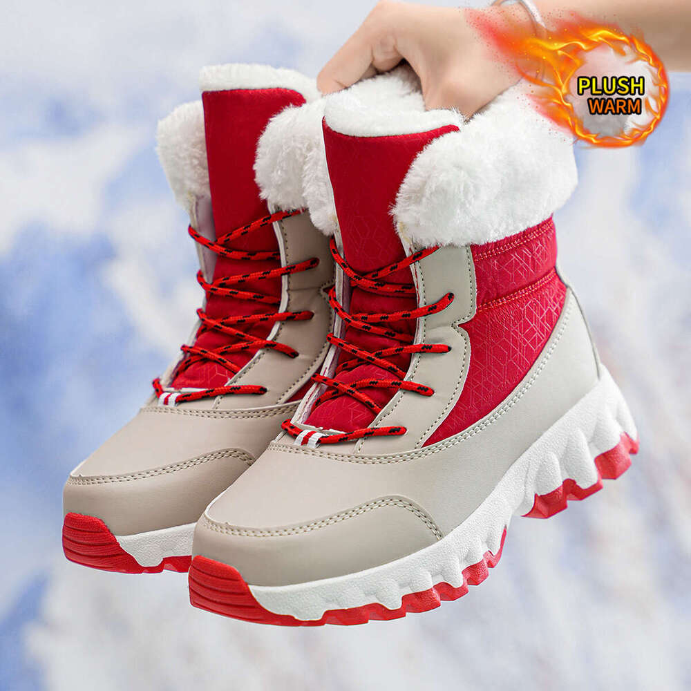 & 'S Thermal High-Top Boots-Like - Heavy-Duty Rubber Easy Slip-On Design, Heels Cold Weather, Autumn Summer And Slippers Fall Fleece, Woman Flat 