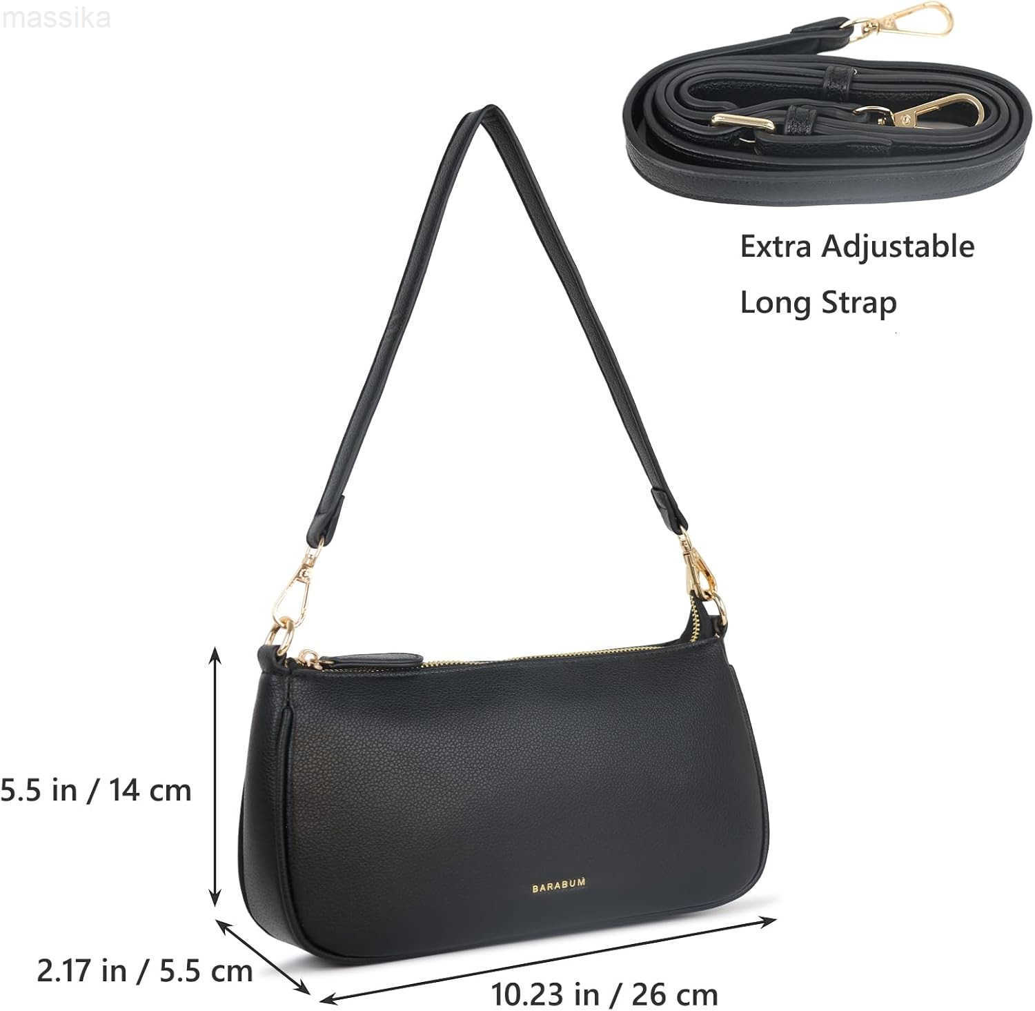 Retro Classic Clutch Shoulder Tote HandBag with Zipper Closure Purse for Women M251017