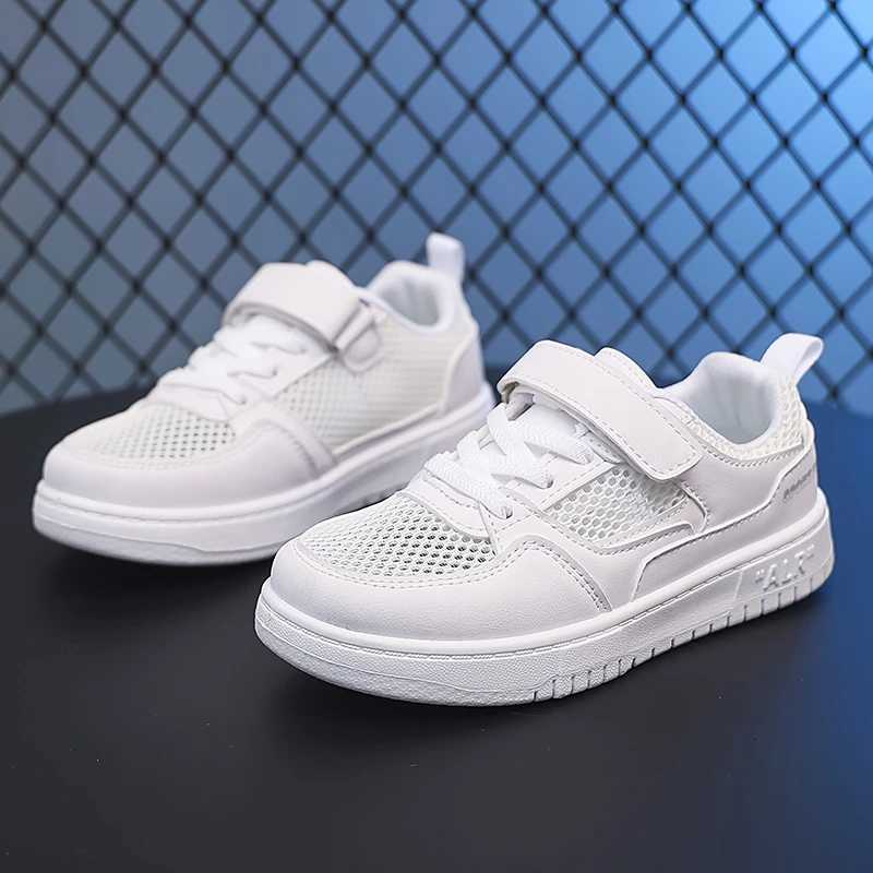 2025 New Leather Kids Running Shoes youngsters teens Casual Fashion Walking Sneakers Breathable Nonslip Girl Tennis FootwearT251017