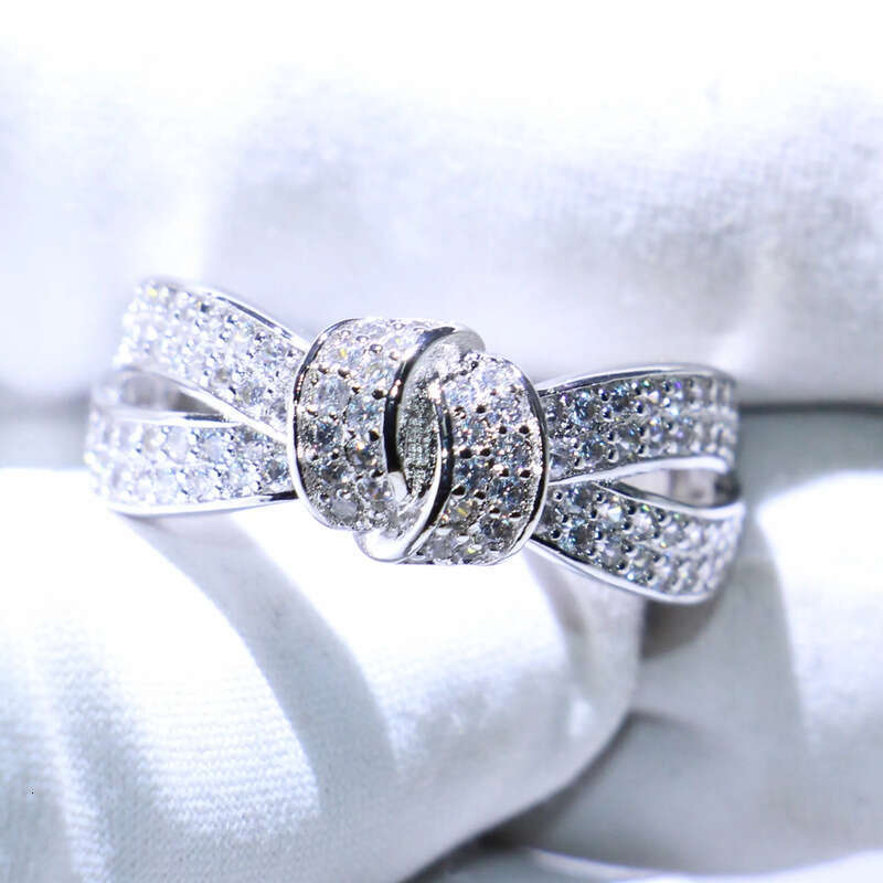 Choucong New Stunning Jewelry Sterling Sier White Clear Pave Cubic Zirconia Wedding Engagement Band Belt Ring fr Women Gift