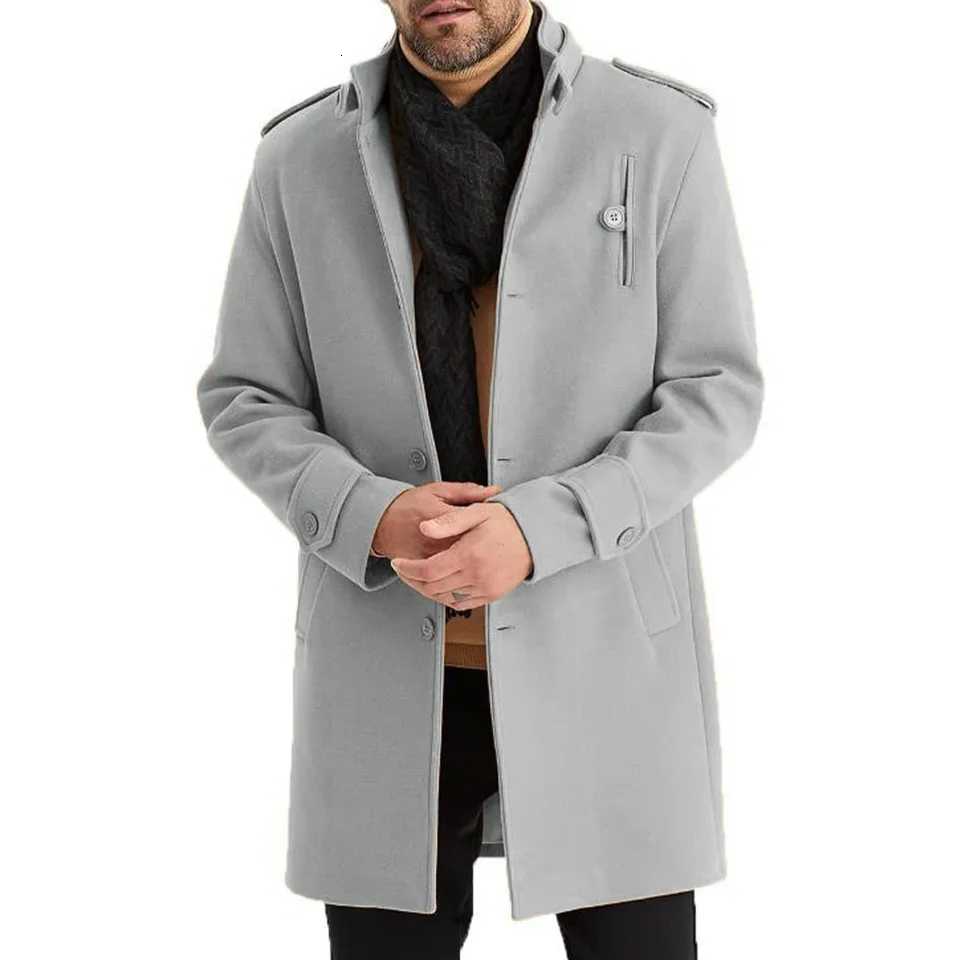 Autumn Winter Overcoat Suits Slim Fit Jacket Long Sleeve Jacket Brand New Condition Mens Apparel Regular Length Z250918