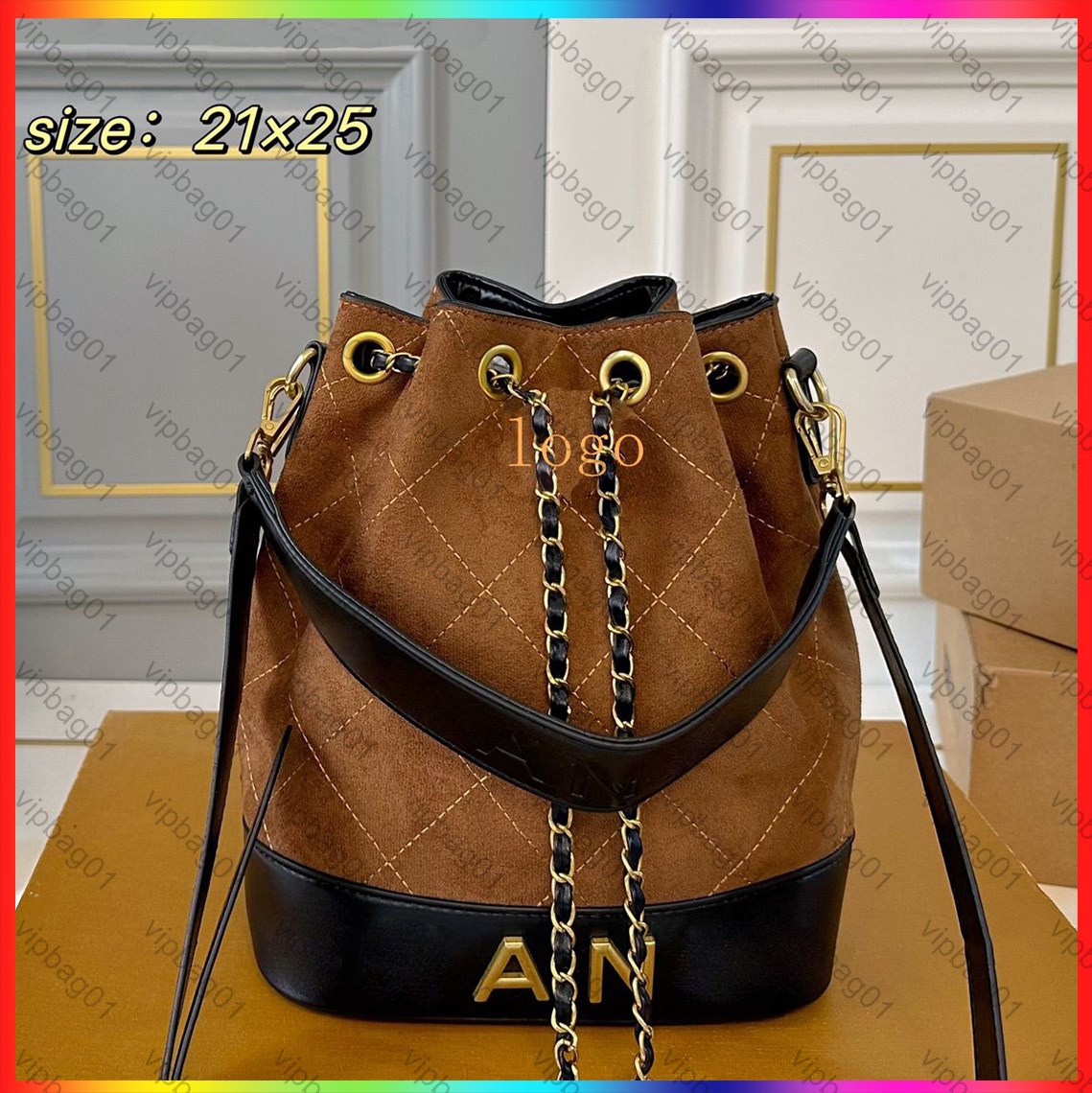 2025 Designer bag Real Suede Leather Shoulder Bags Plaid Shopping Bag Women's Luxury Handbag Vintage Hobo Genuine Leather Patchwork Classic Crossbody bag