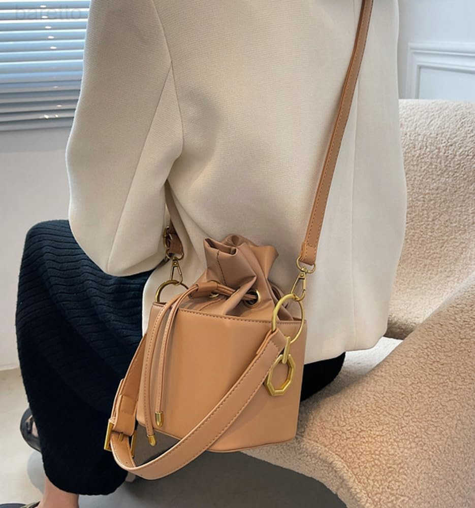Casual Bucket Bag Trendy Crossbody Bags For Women Vegan Leather Handbags Elegant Clutch Purses Womens Evening Bag Z251016