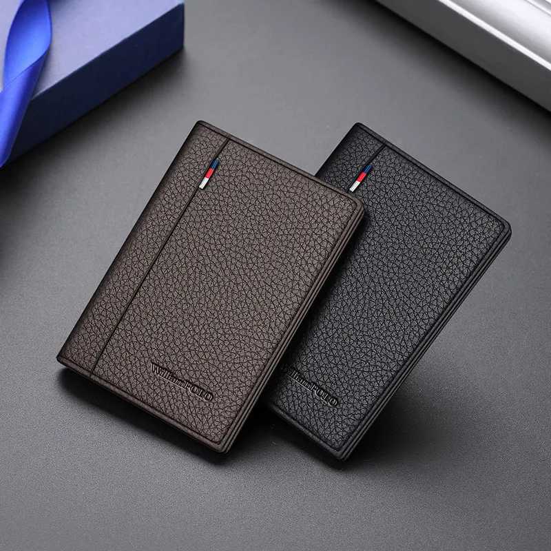 Luxury brand Mini Ultrathin Small Wallet Mens Short Leather Small Card Holder Youth Wallet Real Leather Coin Purse WILIAMPOLOW251017