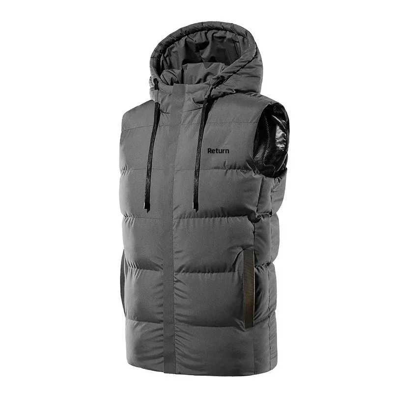 Heatable Graphene Vest Winter USB Heating Mens Womens Casual Style Hooded Smart Temperature Control Warm 7 Zones Vest H251017