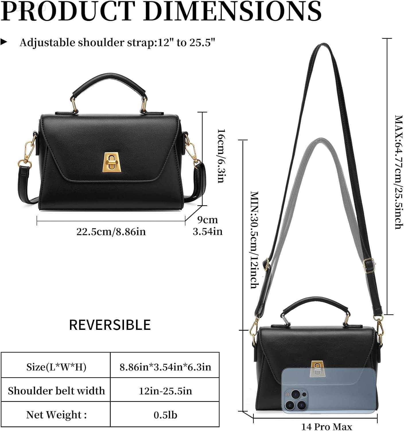 Crossbody Bags for Women Top Handle Handbags Ladies Purses Leather Satchel Z251017