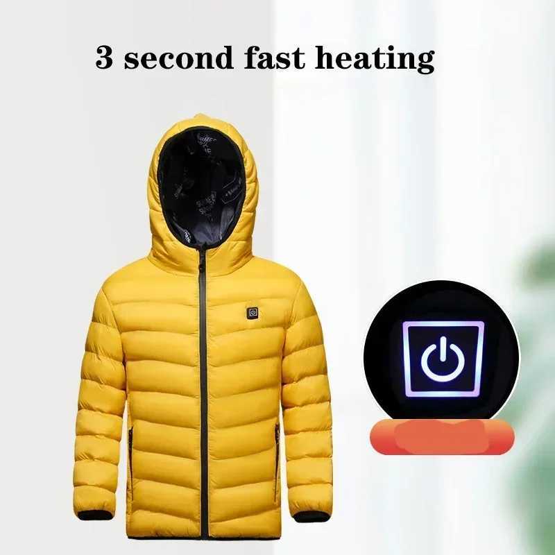 Heated Jacket for Children Men Women USB Charging Jacket Winter Heated Vest Electric Thermal Clothing Kid Washable Hiking Jacket H251017