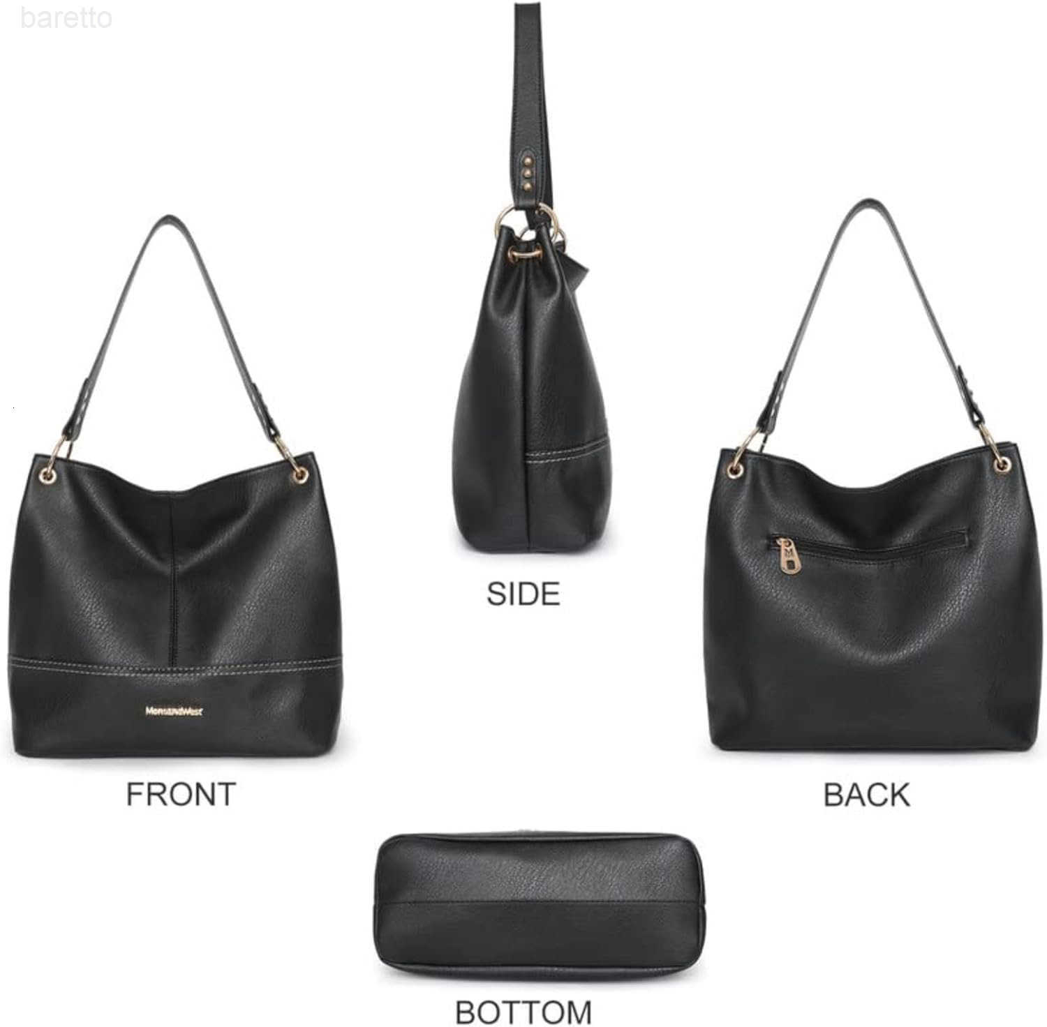 Purses for Women Hobo Shoulder Handbags with Zipper Z251017