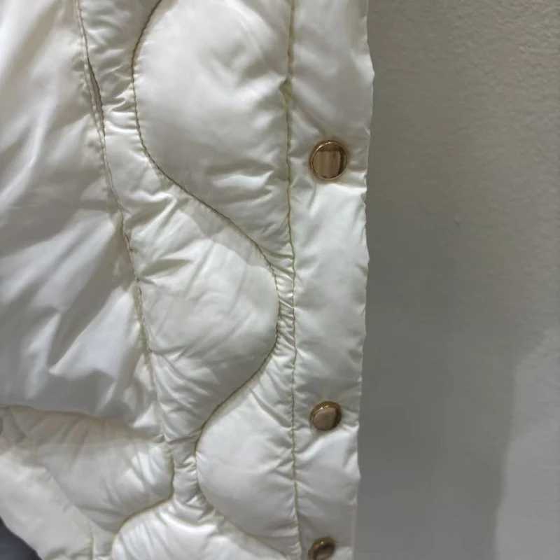 Schinteon Womens 90 White Duck down Vest Irregular Sleeveless Jacket with Hood Solid Color Fashionable Autumn Winter Top 2025 W251016