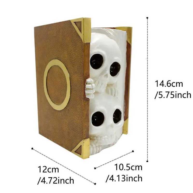 Skull Vase Skull Book Planter Pot Halloween Skeleton Planter Book Flower Planter Unique Creative For Garden Succulent Plant C251017