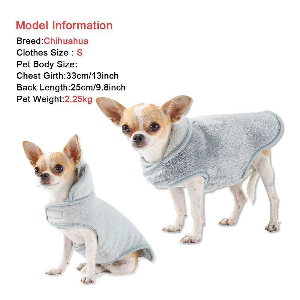 Reversible Pet Coat Winter Warm Big Dog Clothes For Small Medium Dogs Cats Soft Fleece Puppy Sweater Jacket Yorkie Pug CostumeW251017