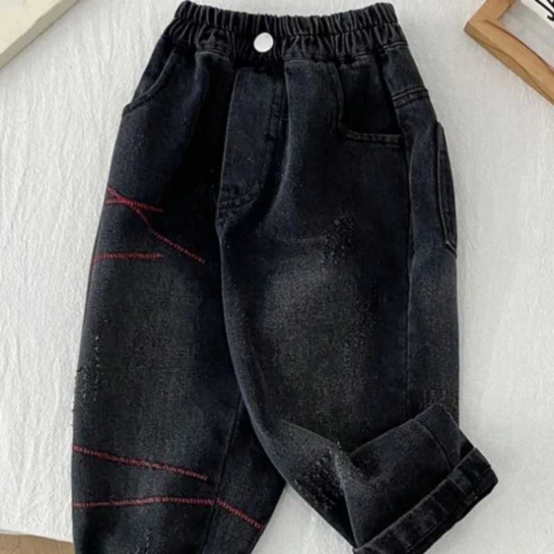 Boys Jean Pants Long Trousers Denim 2025 Graceful Spring Autumn Babys Kids Teenagers High Quality School Childrens ClothingT251017