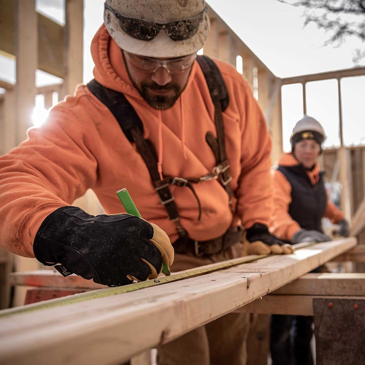 Mens Insulated HydraHyde WaterResistant Leather Palm Winter Work Gloves XXLarge Wells Lamont 1206 Saddletan Z251017