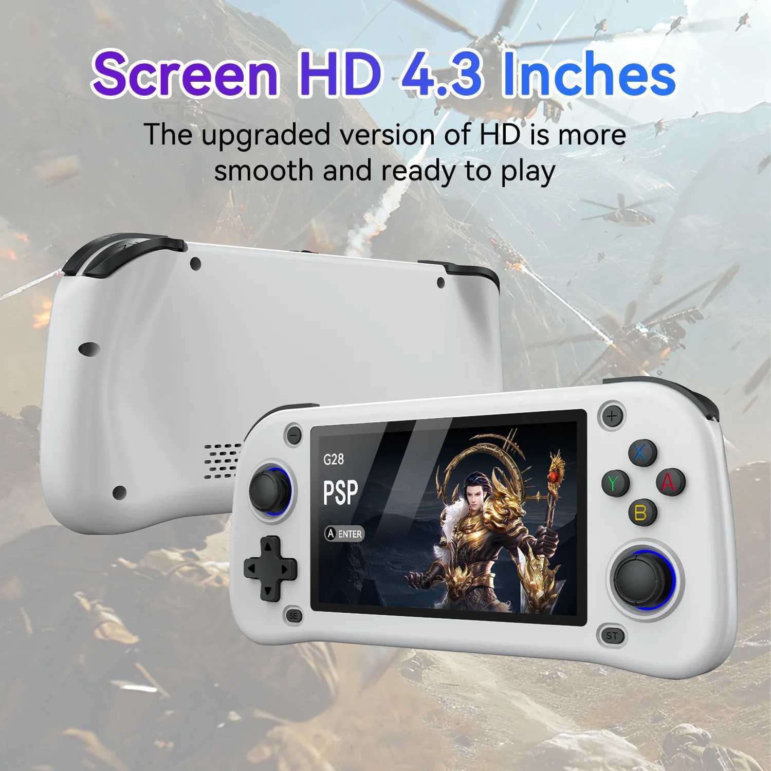 G28 Handheld Video Game Console Linux System HD 43Inch Mini Sn Portable Pocket Video Player 128GB Games Childrens GiftXJ251016