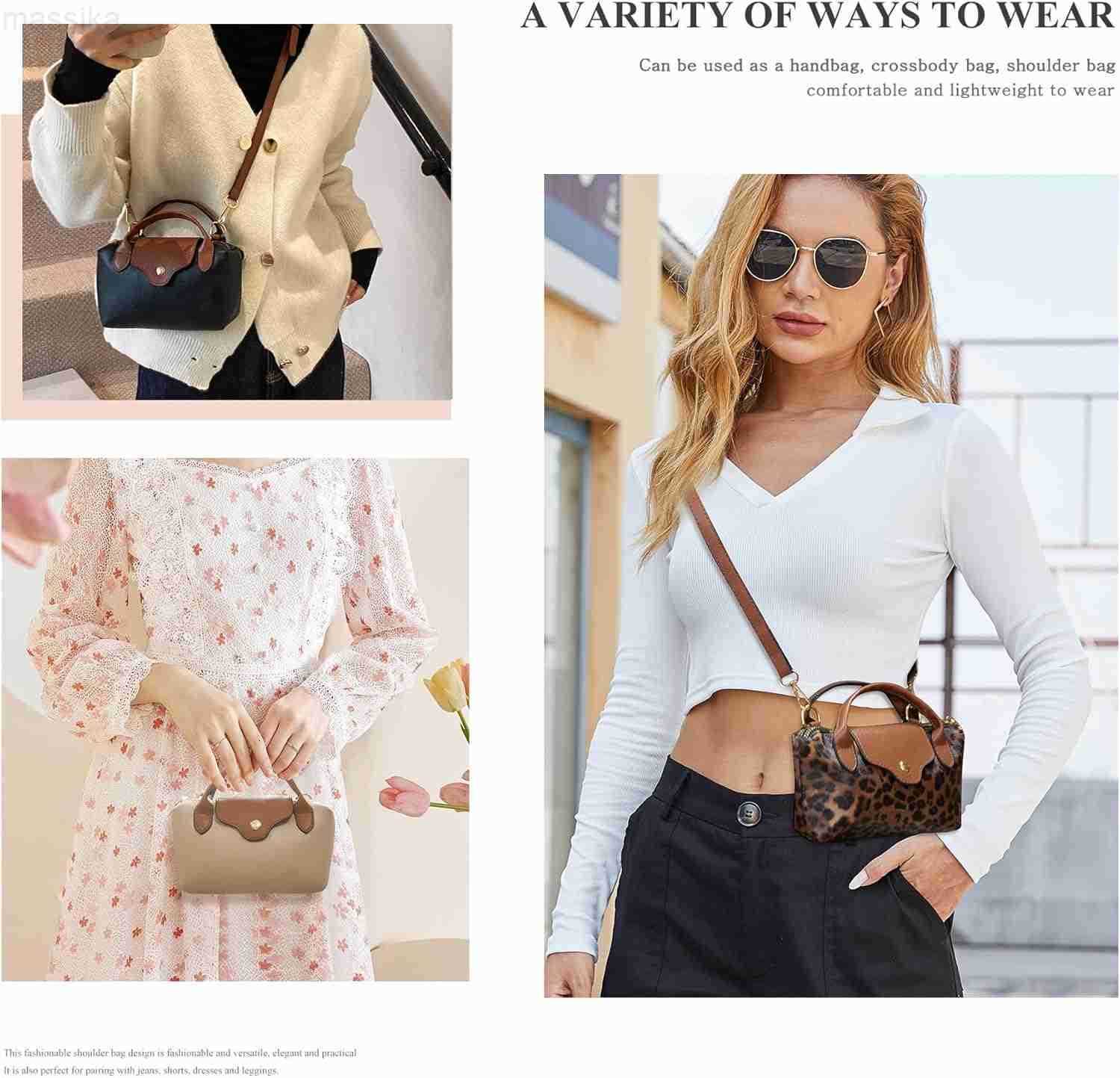 Mini Crossbody Bag for Women Vegan Leather Small Shoulder Handbag Top Handle Tote Hobo Purse Phone Clutch Bag M251017