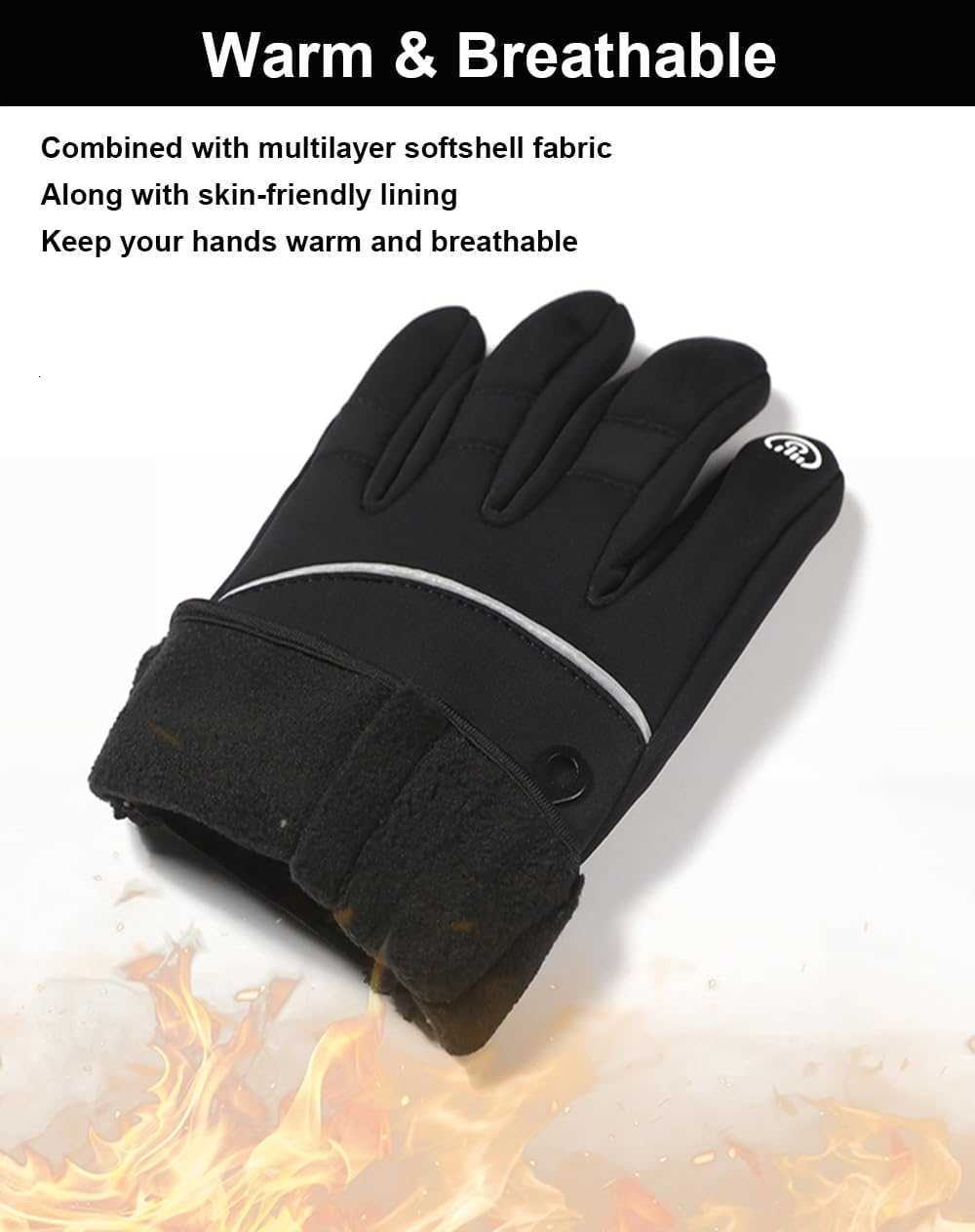 Winter Gloves Men Women 2 Finger Exposable Touch Screen Gloves Running Gloves Cycling Gloves Driving Gloves Warm Gloves Winter Fishing Gloves Z251017