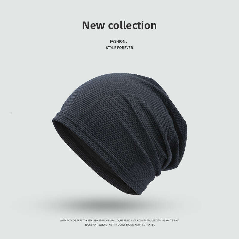 Beanie Designer Autumn Winter Thin Plaid Slouchy Beanie Women Fashion Versatile Sports Headscarf Sweat wicking Solid Color Breathable Cold Hat Men