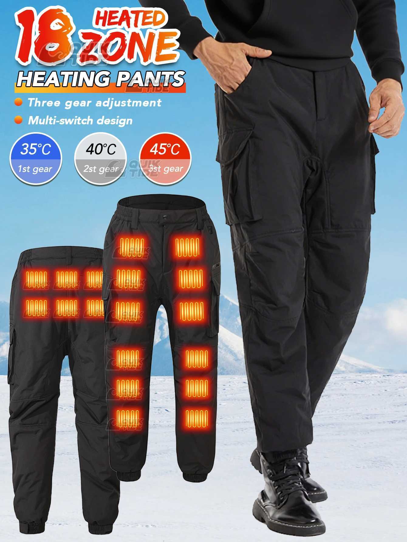 Intelligent Heating Pant 18Heating Zones 2Switches 3Speed Adjustable Suitable for Outdoor Activities Indoor Work Hiking H251017