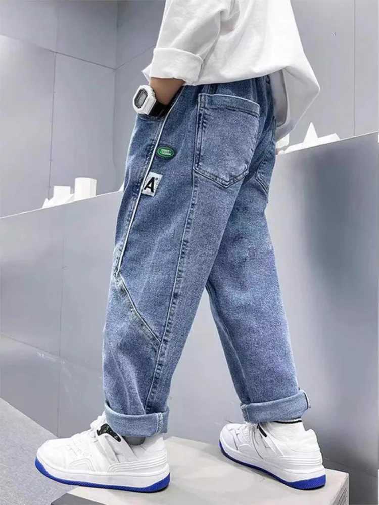 Spring Boys Casual Jeans Pant Korean Fashion Straight Leg Pants Kids Pants Autumn Children Trousers 312 Yrs Toddler Boys PantsT251017