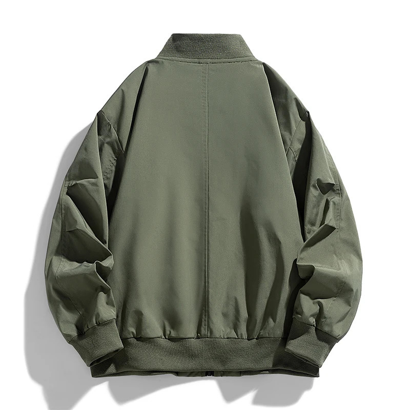 Spring Autumn Plus Size Jacket Mens Pocket Loose Fashion Coat 130kg 7XL bomber jacket 5XL 6XL workwear jacket 251017