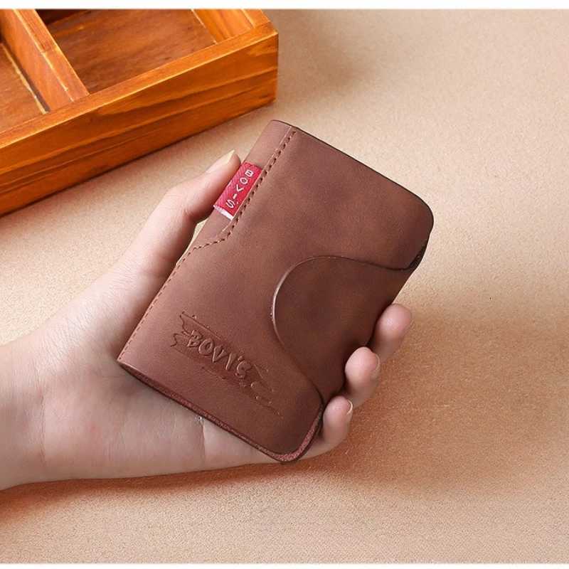 BOVIS Vintage Credit Card Holder Luxury Leather 20 Card Slot Business ID Card Holder Classical style Men Card Wallet RfidW251017