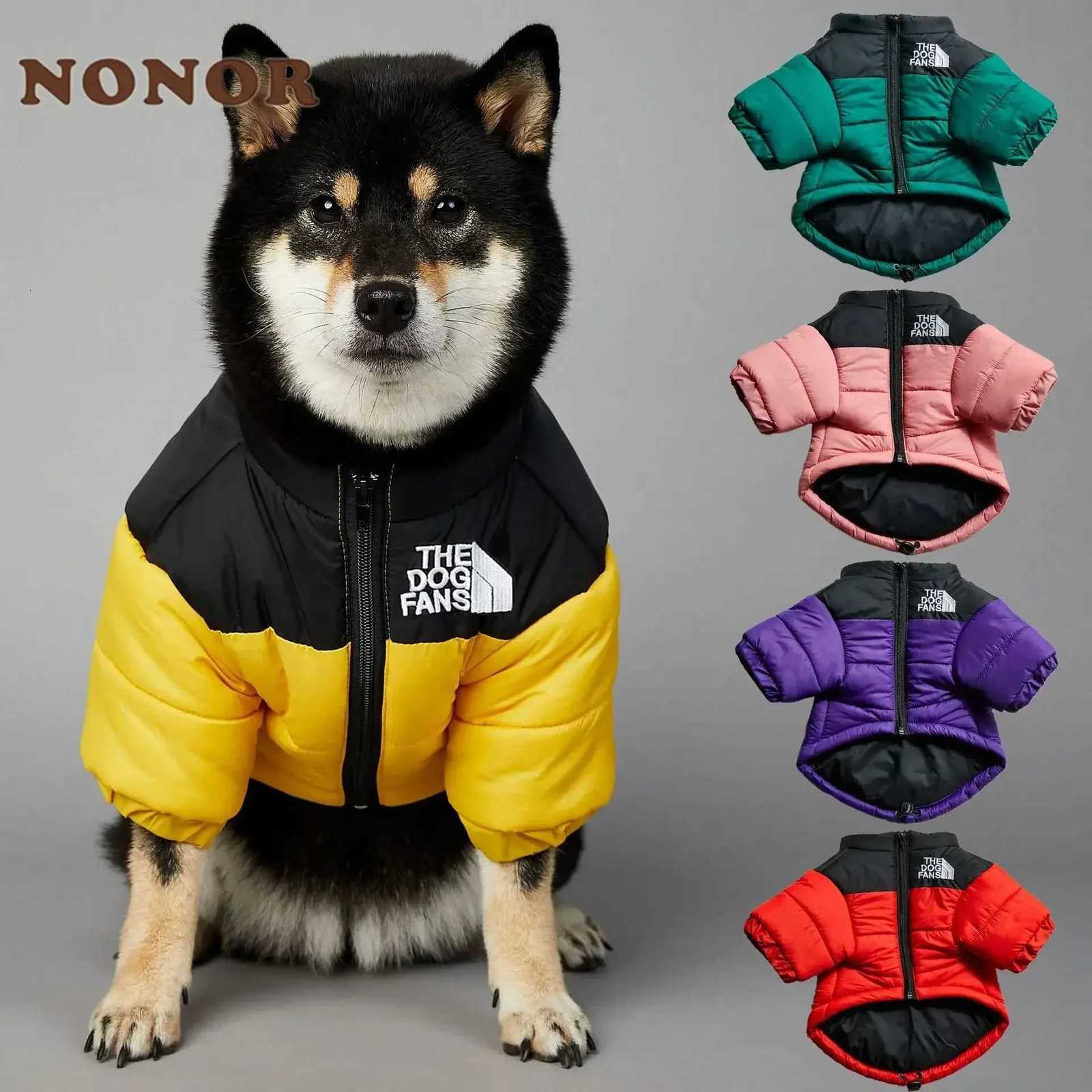 The Dog Fans Winter Pet Dog Down Jacket Clothes for Small Medium Dogs Warm Thick Dog Vest French Bulldog Puppy CoatW251017