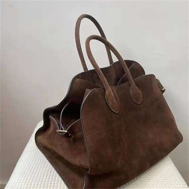 F Autumn Winter Handbag All Matching Top Handle for Women Girl Fashion Shoulder Large Capacity Commuting Bag