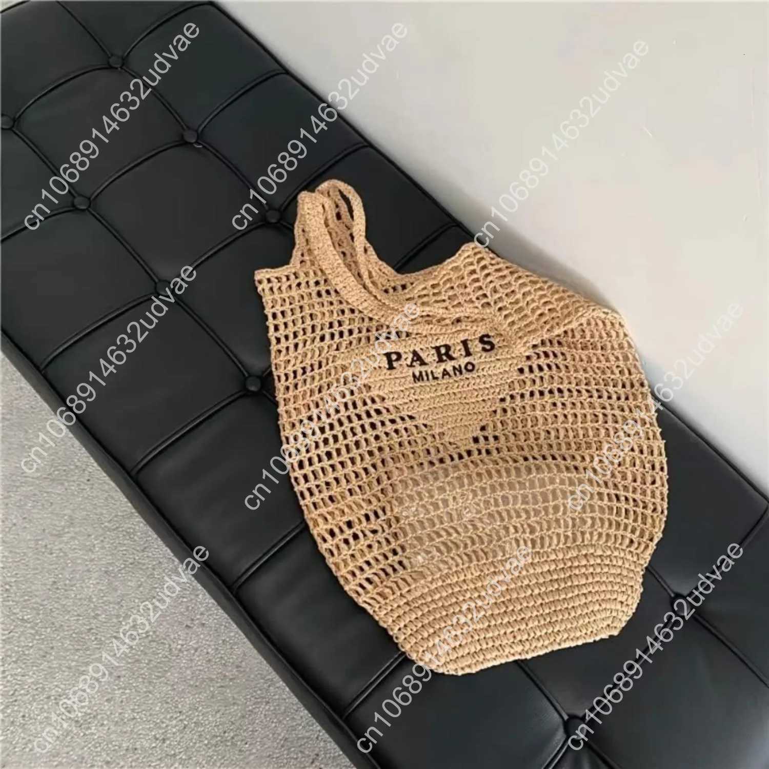 New Woven Bag Straw Mesh Tote Bag Beach Shoulder Bag Hobo Women Foldable Large Capacity for Holiday Z251017