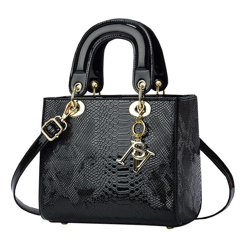 Bag Small Fragrance Style Lizard Pattern Shaped Texture Large Capacity Princess Diana Single Shoulder Crossbody Handbag Bags