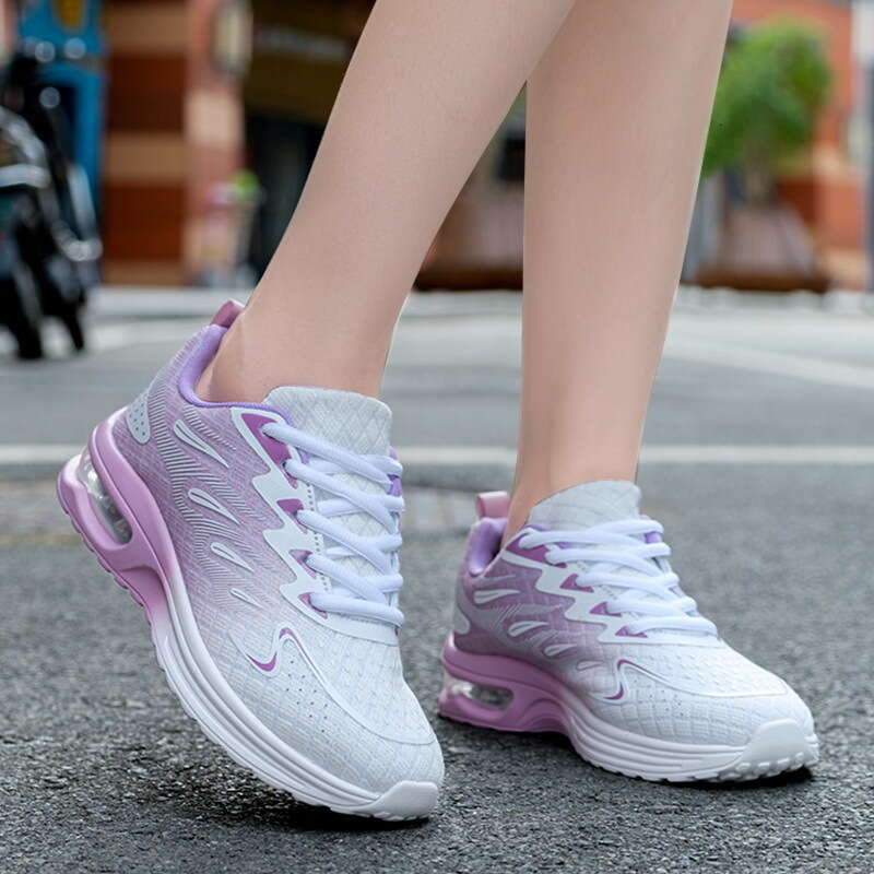 slides designer women Spring Summer Mesh Outdoor Breathable Casual Student Sports Women Air Cushion Running Jogging Shoes Plus Size