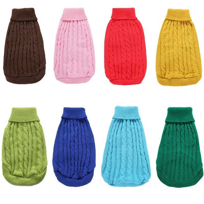 8 Colors Puppy Dog Sweater for Small Dogs Winter Warm Pet Dog Clothes for Yorkshire Chihuahua Pullover Pets Clothing ropa perroW251017
