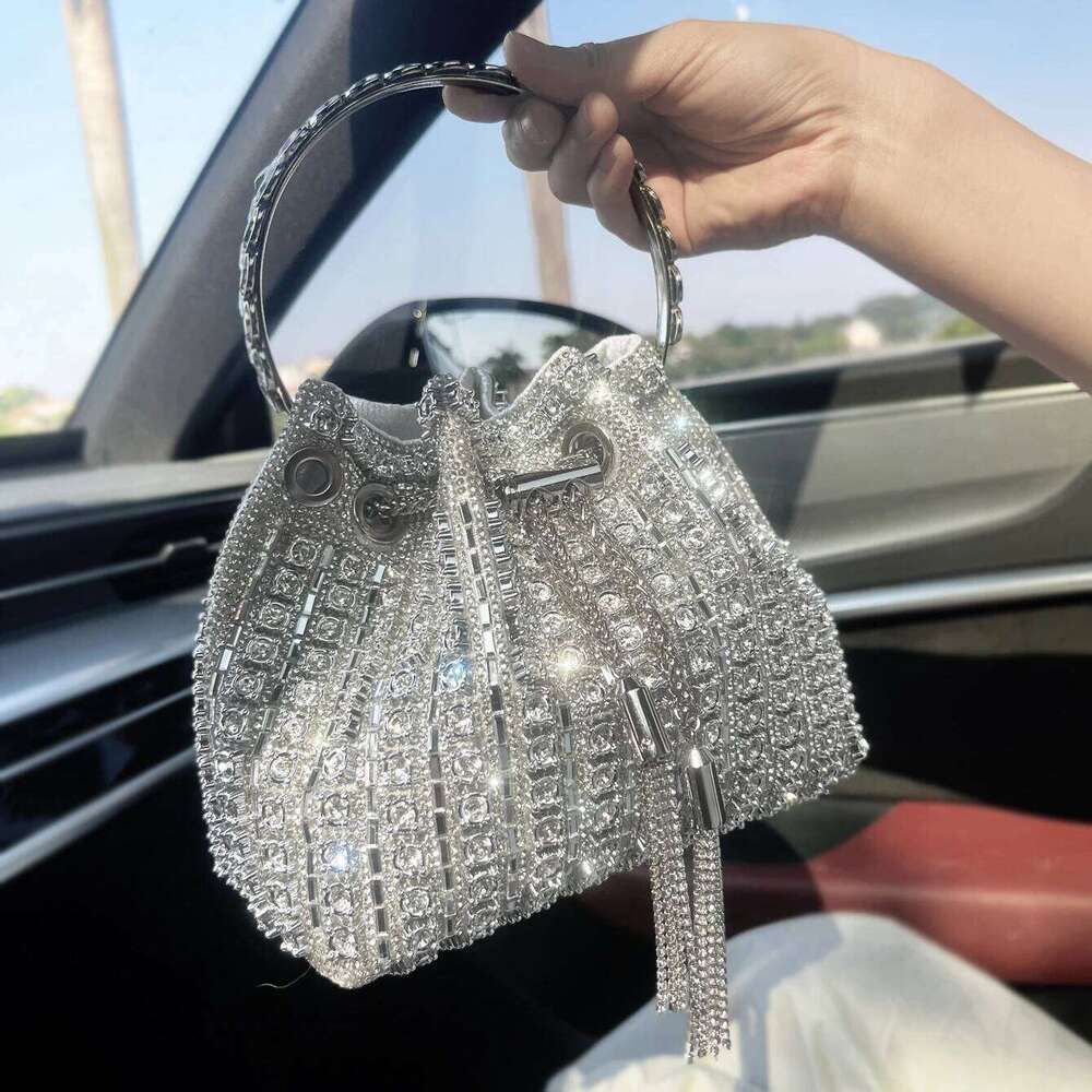Designer bag Designer purses and handbags bags for women bucket clutch purse evening banquet Crystal rhinestone shoulder bag