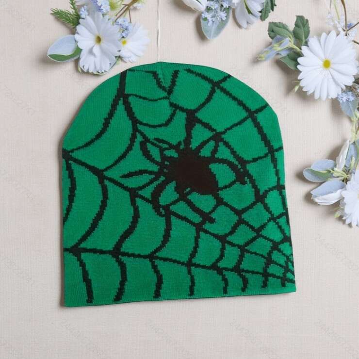 Beanie Designer Autumn Winter Unisex Spider Web Knitted Warm Trendy Hat Versatile Beanie