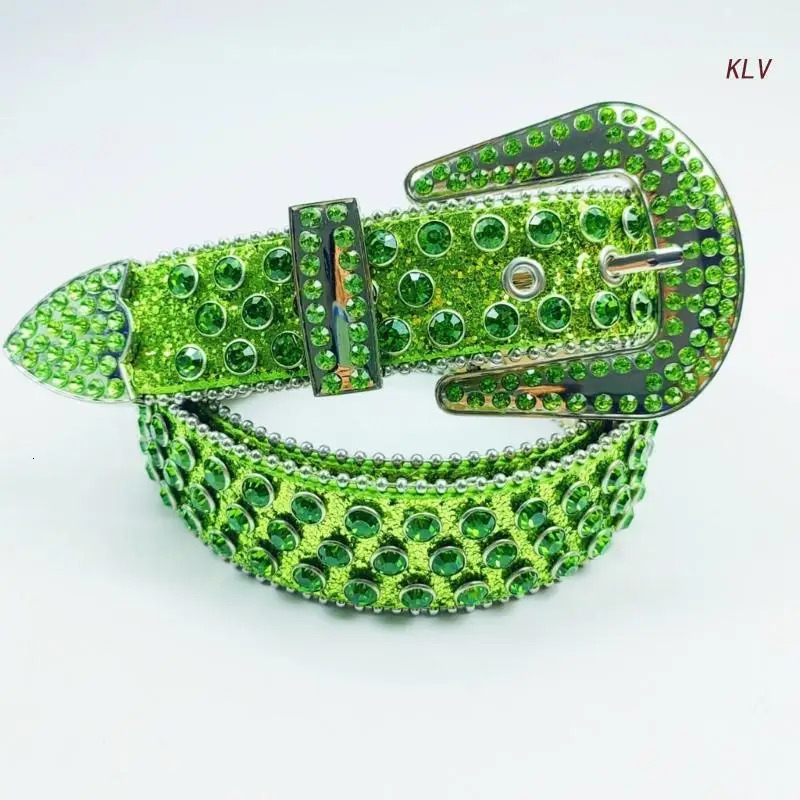 Summer Waist Belt Shinning Belts for Woman Men ious Full Diamond Studded Waist Strap for Jeans Dress 251010