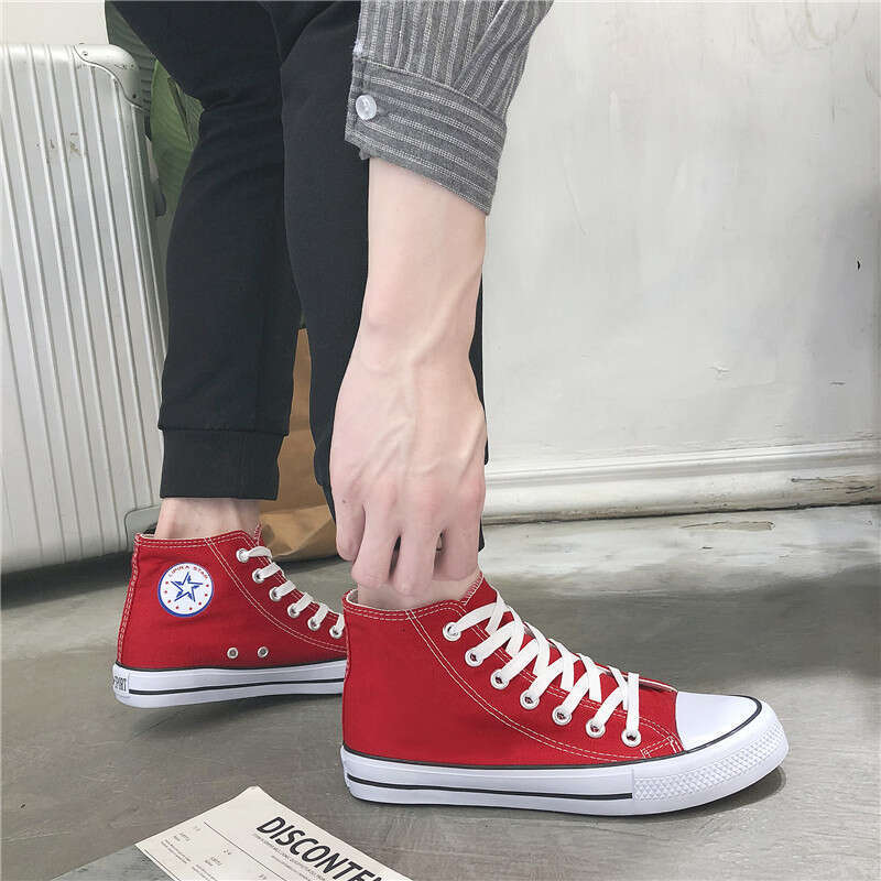 Dou Chuan New High-Top Canvas Unisex Trendy new Sneakers Korean Style Versatile Student Shoes
