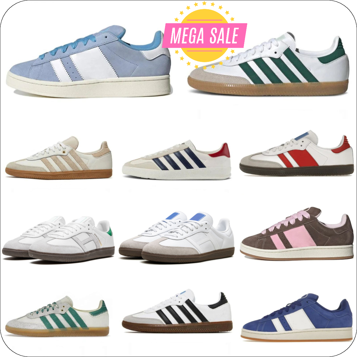 Designer Sambatrainers Vintage Casual Shoes Mens Women White Black Gum Cream Night Sports Shoe Collegiate Navy Night Leopard Denim Dark Jogging Platform Sneakers