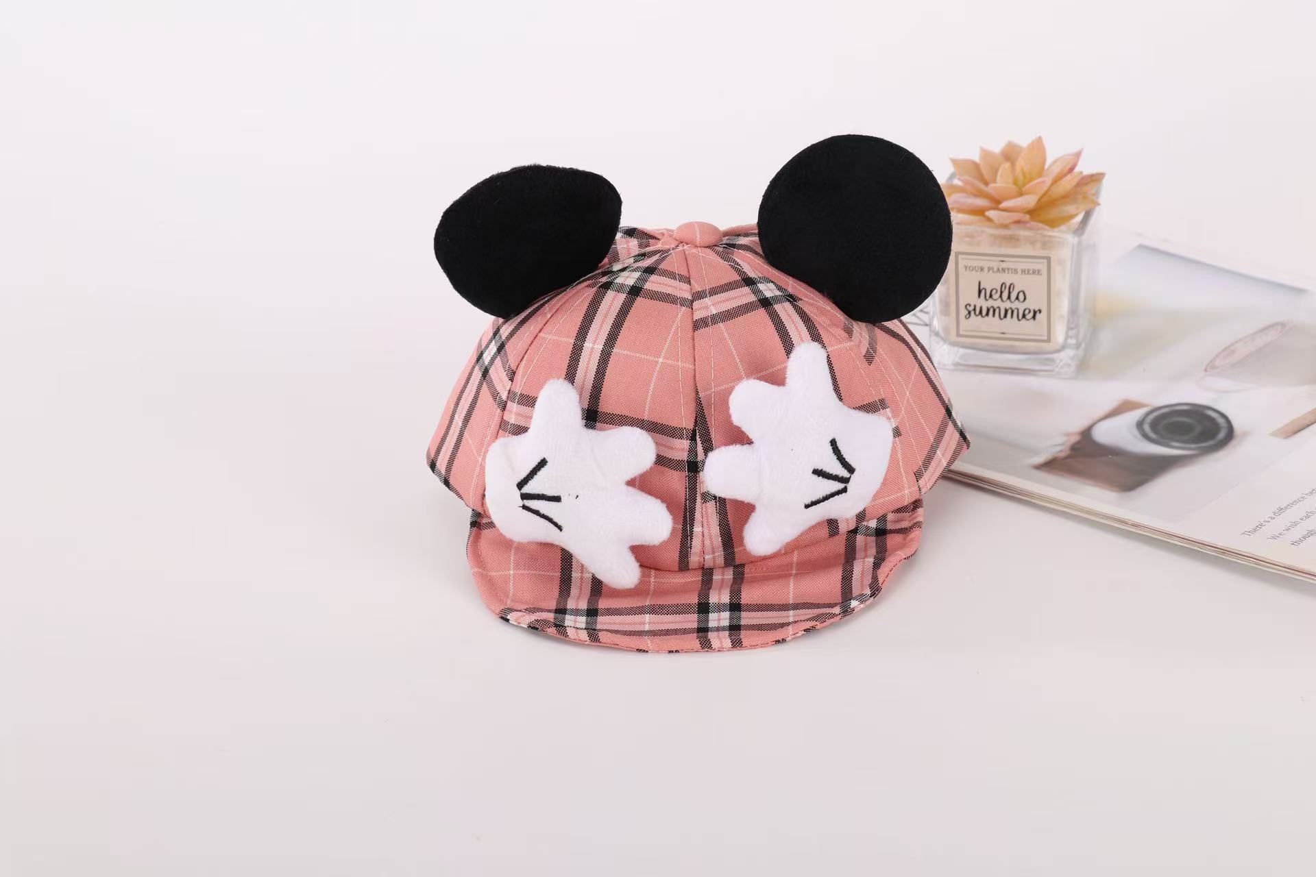 Cute cartoon children's hat with big ears design internet celebrity photo hat baseball cap