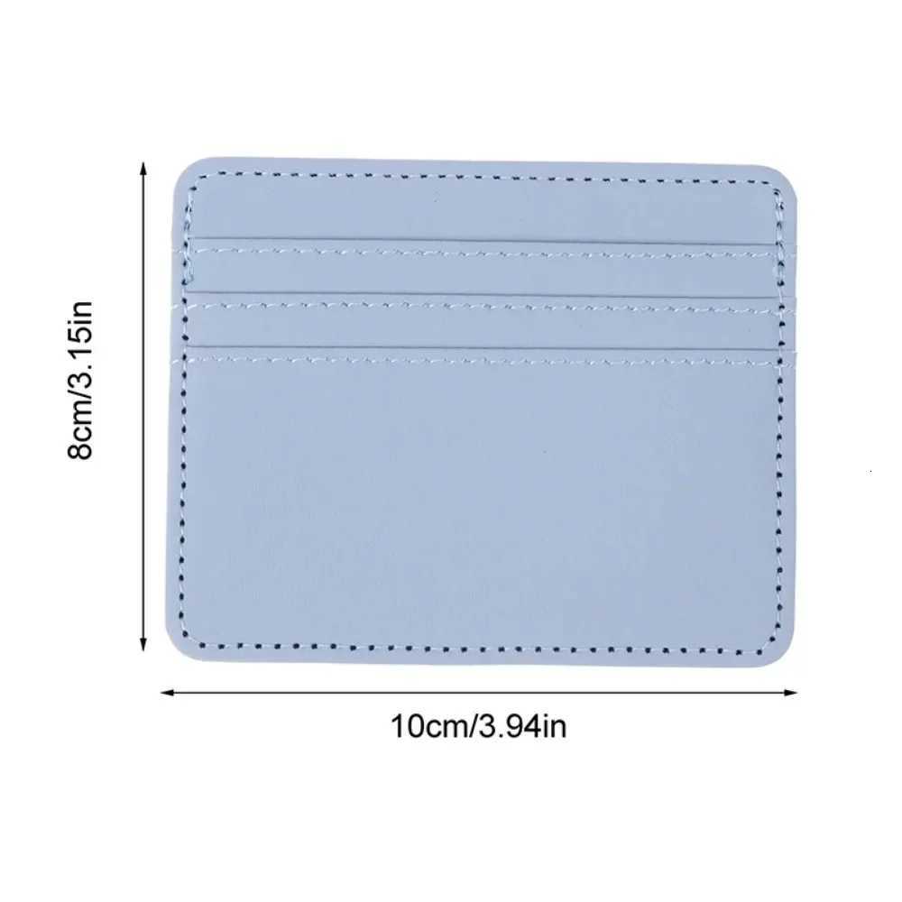 Mini Ultrathin Leather Wallet 4 Slots Cardholder Slim Bank Credit Card Holder Mens Business Small ID Case for Women PurseW251017