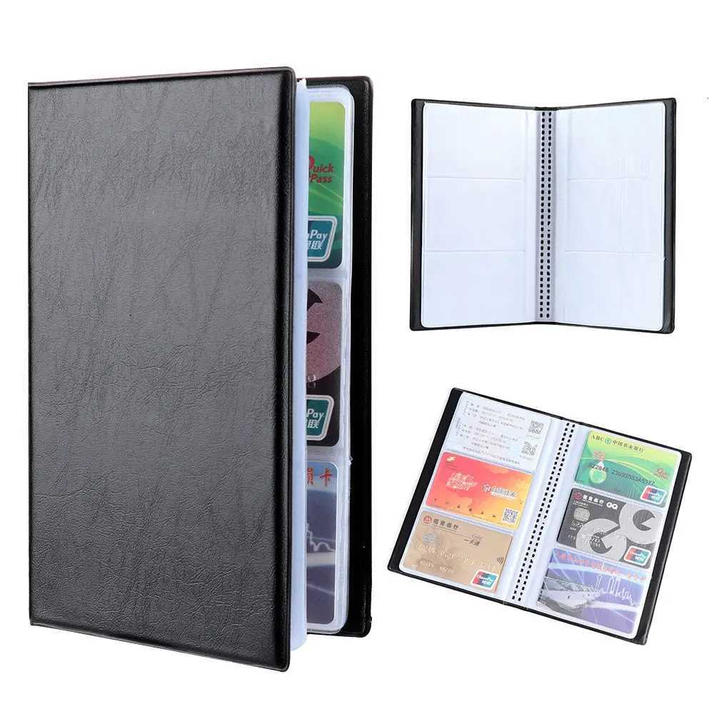 Leather Cards Collection Album Card Holder Books 40120180240300 Cards Credit Card ID Card Container WalletW251017