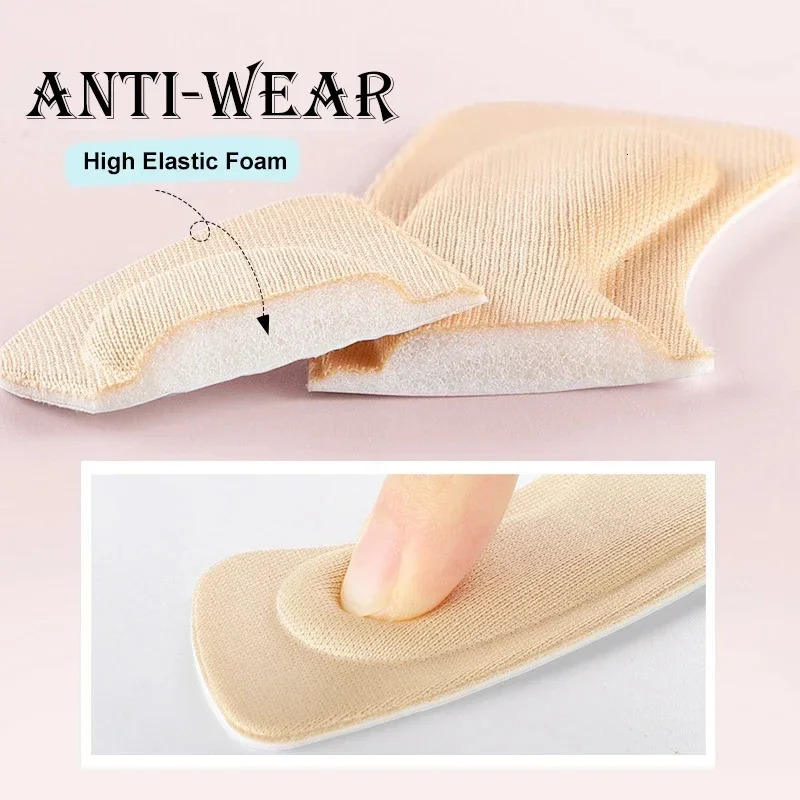 50 pcs Heel Insoles Patch Pain Relief Antiwear Cushion Pads Feet Care Heel Protector Adhesive Back Sticker Shoes Insert Insole 251011