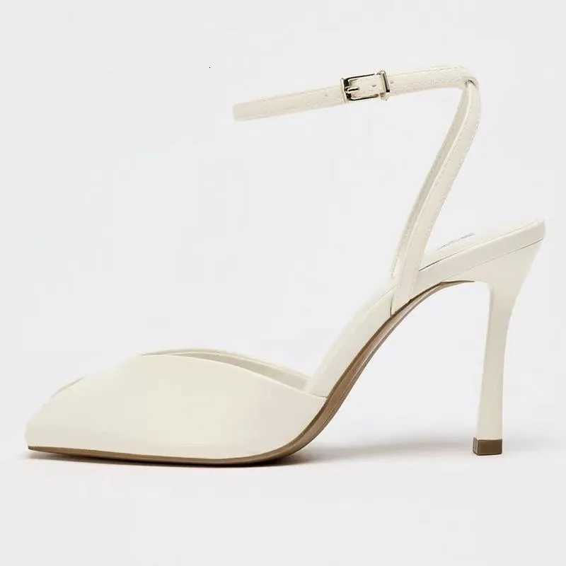 Sexy Peep Toe Heeled Sandals Women Elegant Ankle Strap Buckle High Heels Comfortable Soft Leather Party Shoes Sandalias De Mujer Z251015