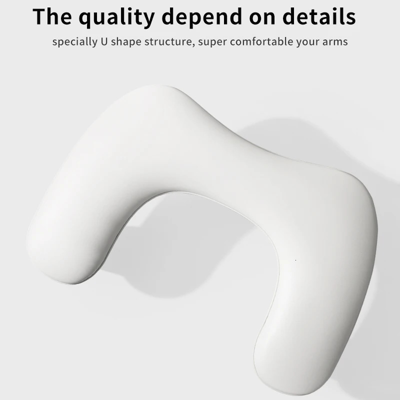 Ushaped Nail Art Hand Pillow PU Leather Detachable Stand Tilt Comfortable Nail Art Pad Two Hands Nail Art Tools 251014