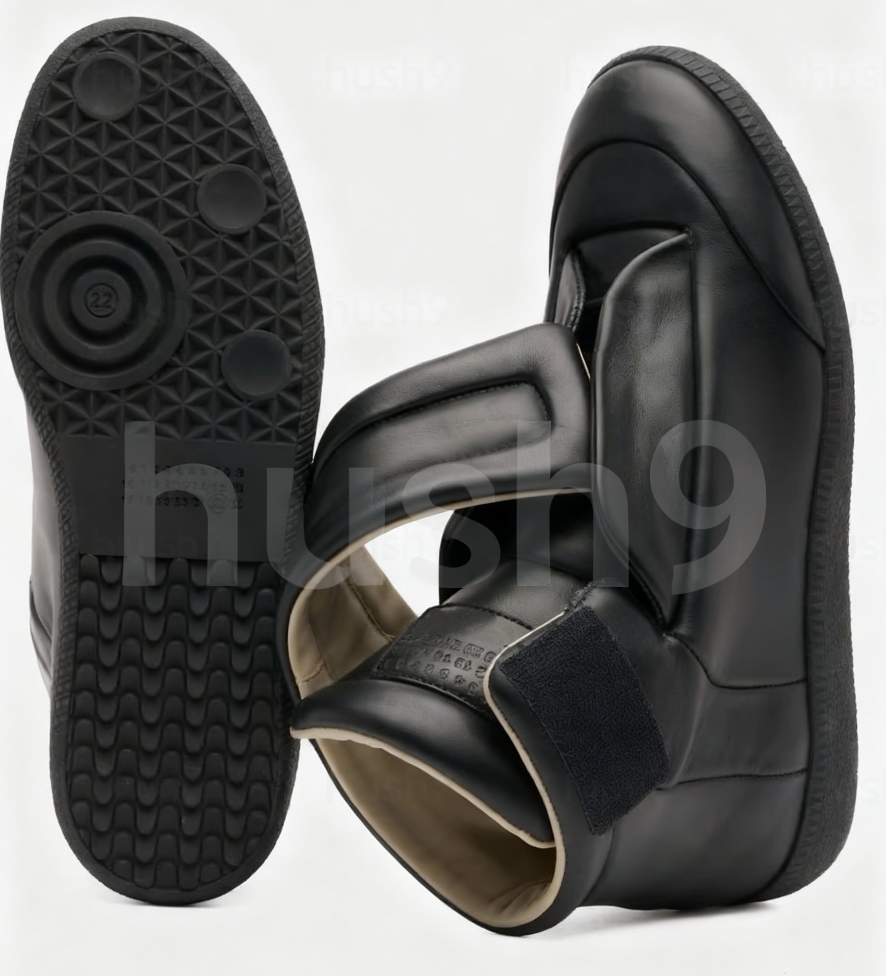 designer boots men women High Top MM22 Maison Future Sneakers Front Touch-strap Fastening Leather Round Toe Technical Party Dress gats boots