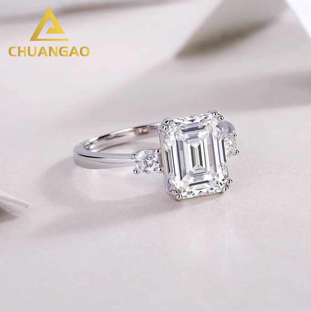 925 Silver Moissanite Ring Moissanite Wedding Ring Set Moissanite Ring for Women