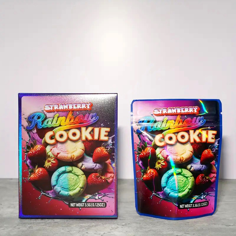 Cookie Mylar Bags 3.5 Gram With Combo Box,Smell Proof Plastic Bag In Box, Zipper Lock Packaging Bags For Snack Candy Small Items ,Storage Pouches 12.5 - view 8